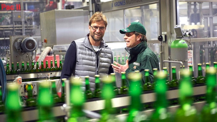 Jürgen Klopp mit Braumeister Christian Gruß