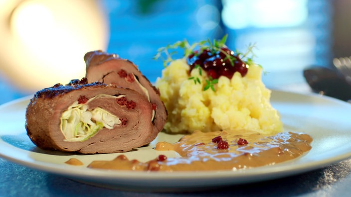 Björn Freitags Hirschroulade. 