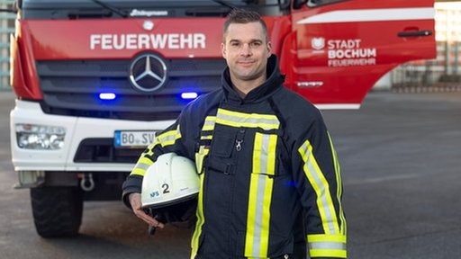 Die Feuerwehrleute: Jörg, Gruppenführer und stellv. Zugführer