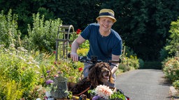 Björn Kroner mit seinem Hund Rummel 