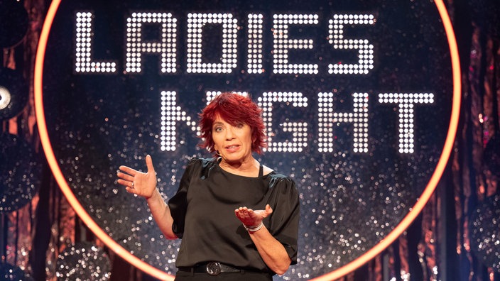 Dagmar Schönleber auf der Ladies Night-Bühne