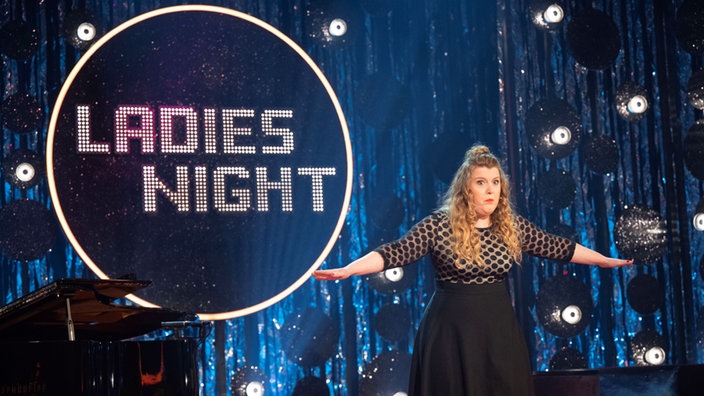 Franziska Wanninger auf der Ladies Night Bühne