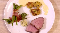 Andreas Hauptgang: Rinderfilet mit Speckbohnen, Macaire-Kartoffeln und Sauce béarnaise