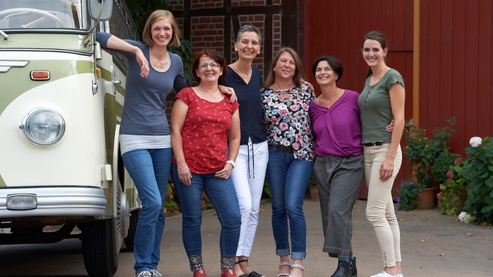 Gruppenfoto der Landfrauen 2018: Katja Scheidtweiler, Ursula Tigges, Jutta Sträter, Birgit Backhaus, Sylke Lenzen, Lea Unterhansberg. 