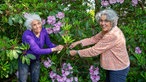 Katja Leendertz mit ihrer Schwester Silja.