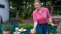 Katrin Nowicki-Heßmann im Cafe.