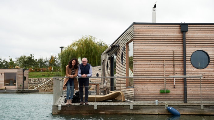 Dorothee und Volker auf Hausboot