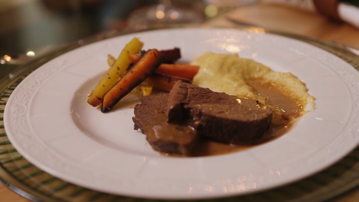 Rinderbraten mit Glühweinsauce von Theresa Tischner.