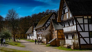 Historische Fachwerkhäuser im Freilichtmuseum Kommern