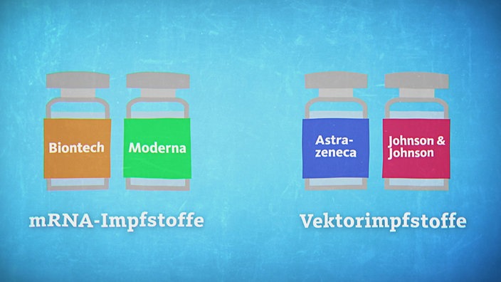 Grafik: die vier zugelassenen Impfstoffe