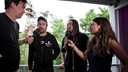 Airbourne im Interview mit Rockpalast-Reporter Ingo Schmoll und Reporterin Conny Schiffbauer am Rande des "XXIV. With Full Force Festival 2017" vom 22.06. - 24.06.2017 in Ferropolis, Gräfenhainichen.  