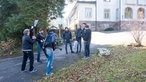 Fjørt zusammen mit Ingo Schmoll vom Rockpalast beim Backstage-Dreh in Freudenstadt 2018