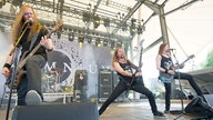 Die Band Insomnium auf der Bühne