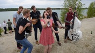 Skinny Lister unplugged beim Highfield Festival 2016