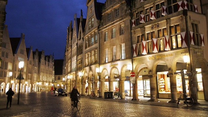 Der Prinzipalmarkt in Münster mit seinen Giebelhäusern.