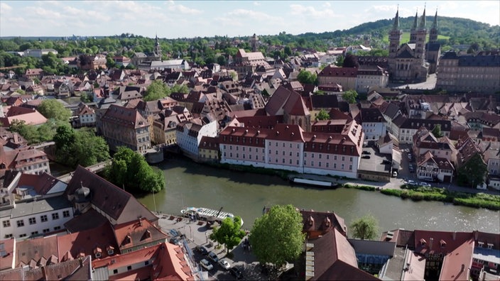 Blick auf die Altstadt von Bamberg