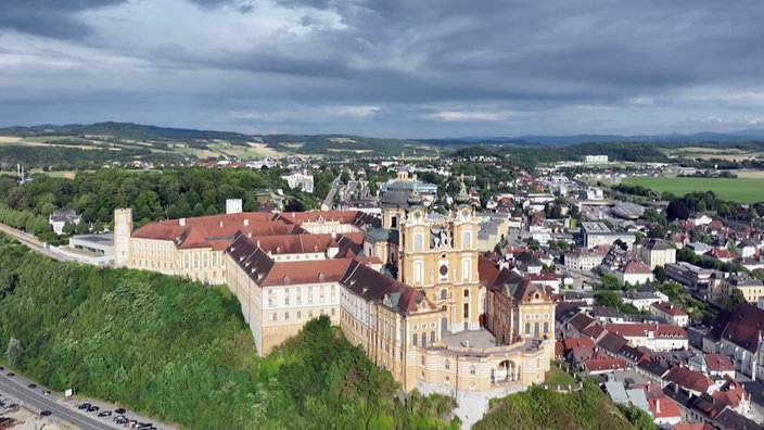 Luftaufnahme von Stift Melk