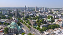 Blick vom Rathaus Essen in Richtung Süden