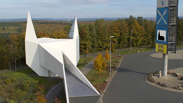 Außenansicht der Autobahnkirche Siegerland