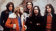 Rockband Genesis in der Mitte der 1970er Jahre