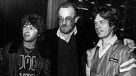 Peter Maffay, Fritz Rau und Mick Jagger