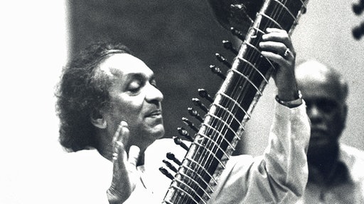 Ravi Shankar in der Kölner Musikhochschule 1985