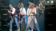 Status Quo (mit Sänger Francis Rossi und Rick Parfitt) aufgenommen am 01.11.1991 in Dortmund.