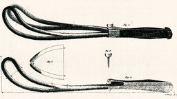 Geburtszange nach Stark um 1790