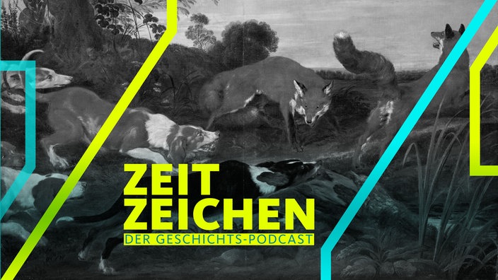 Gemälde "Fuchsjagd" von Paul de Vos, Niederlande, vor 1635, Öl auf Leinwand 