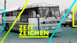 Ein "Greyhound": Ein US-amerikanischer Fernreisebus mit dem Ziel San Francisco. 