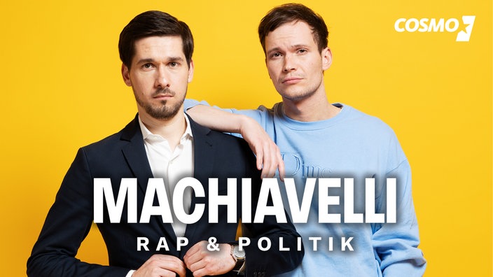 Vassili Golod und Jan Kawelke moderieren den Podcast "COSMO Machiavelli - Rap und Politik"