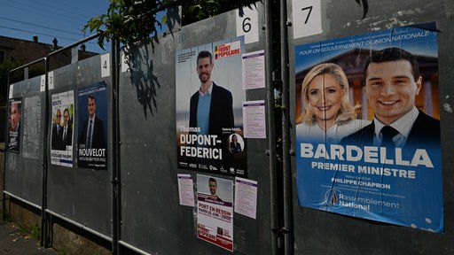 Französische Wahlplakate