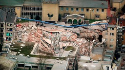 03.März 2009: Das eingestürzte Stadtarchiv.