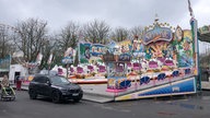 Ein Fahrgeschäft auf dem Volksfest in Münster.