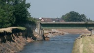 Brücke, Eisenbahn, Eisenbahnbrücke, Unwetter