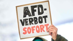 Menschen protestieren gegen die AfD