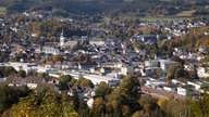 Blick auf das Stadtzentrum von Attendorn