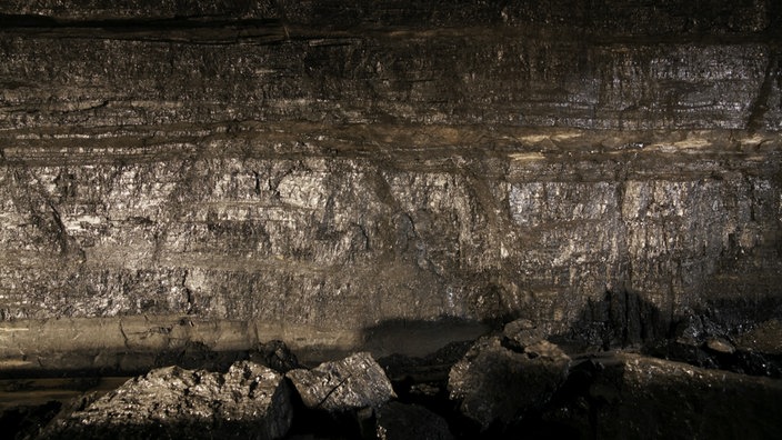 Flöz im Bergwerk