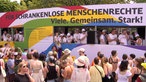 Motto-Wagen beim CSD in Köln