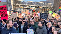 Demo "gegen Rechts" in Wuppertal am 08.02.2025