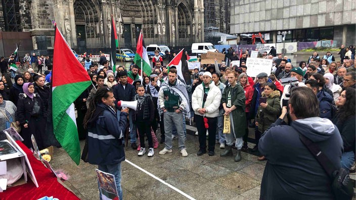 Pro-palästinensische Demo in Köln