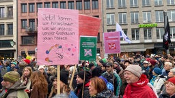 Protest gegen Querdenker-Demo in Münster