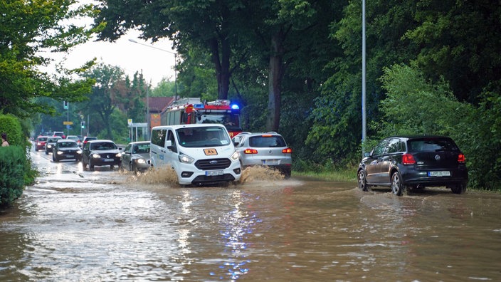 Schwere Unwetter in Detmold (Kreis Lippe)