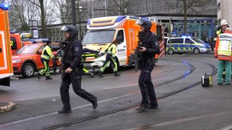 Großeinsatz der Polizei am Landgericht in Bielefeld am 26.02.25