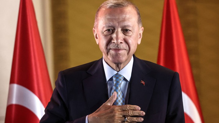 Erdoğan nach der Wiederwahl zum Türkischen Präsidenten