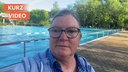 WDR-Reporterin Andrea Groß berichtet über den Start der Freibad-Saison in Recklinghausen.