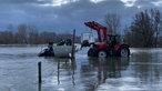 Hochwasser in der Reeser Ortschaft Grietherort