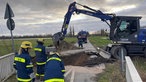 Hochwasser: In Bünde muss eine Straße aufgerissen werden 