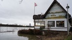 Das Restaurant Bundeshäuschen am Rheinufer in Oberkassel