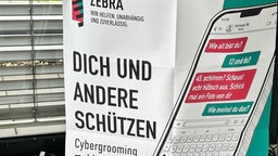 Plakat einer Kampagne gegen Cybergrooming